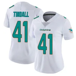 Women's Channing Tindall Miami Dolphins No.41 limited Vapor Untouchable Jersey - White