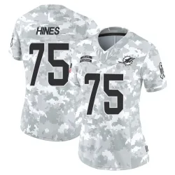 Women's Chasen Hines Miami Dolphins No.75 Limited 2024 Salute to Service Jersey - Arctic Camo