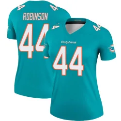 Women's Chop Robinson Miami Dolphins No.44 Legend Jersey - Aqua