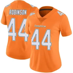Women's Chop Robinson Miami Dolphins No.44 Limited Color Rush Jersey - Orange