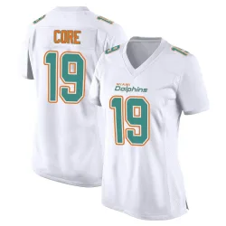 Women's Cody Core Miami Dolphins No.19 Game Fashion Jersey - White
