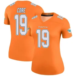Women's Cody Core Miami Dolphins No.19 Legend Color Rush Jersey - Orange