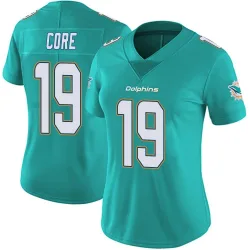 Women's Cody Core Miami Dolphins No.19 Limited Team Color Vapor Untouchable Jersey - Aqua