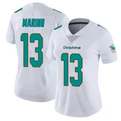 Women's Dan Marino Miami Dolphins No.13 limited Vapor Untouchable Jersey - White