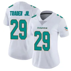 Women's Dante Trader Jr. Miami Dolphins No.29 limited Vapor Untouchable Jersey - White