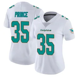 Women's Deneric Prince Miami Dolphins No.35 limited Vapor Untouchable Jersey - White