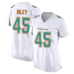 Women's Duke Riley Miami Dolphins No.45 Game Fashion Jersey - White
