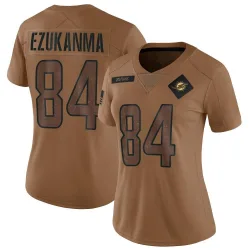 Women's Erik Ezukanma Miami Dolphins No.84 Limited 2023 Salute To Service Jersey - Brown