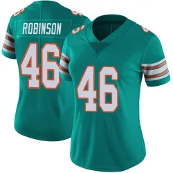 Women's Ethan Robinson Miami Dolphins No.46 Limited Alternate Vapor Untouchable Jersey - Aqua
