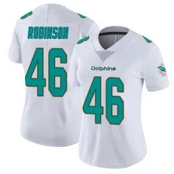 Women's Ethan Robinson Miami Dolphins No.46 limited Vapor Untouchable Jersey - White