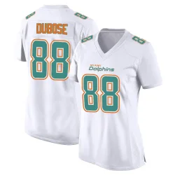 Women's Grant DuBose Miami Dolphins No.88 Game Fashion Jersey - White