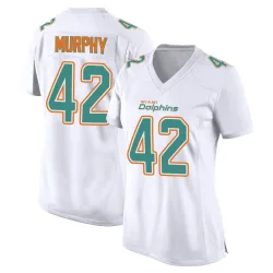 Women's Grayson Murphy Miami Dolphins No.42 Game Fashion Jersey - White