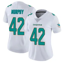 Women's Grayson Murphy Miami Dolphins No.42 limited Vapor Untouchable Jersey - White