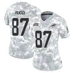 Women's Hayden Rucci Miami Dolphins No.87 Limited 2024 Salute to Service Jersey - Arctic Camo