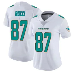 Women's Hayden Rucci Miami Dolphins No.87 limited Vapor Untouchable Jersey - White