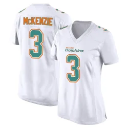 Women's Isaiah McKenzie Miami Dolphins No.3 Game Fashion Jersey - White