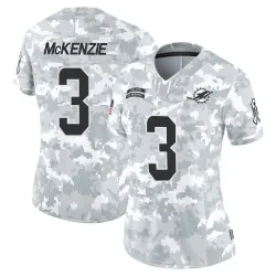 Women's Isaiah McKenzie Miami Dolphins No.3 Limited 2024 Salute to Service Jersey - Arctic Camo