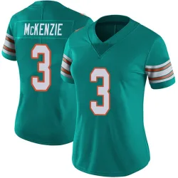 Women's Isaiah McKenzie Miami Dolphins No.3 Limited Alternate Vapor Untouchable Jersey - Aqua