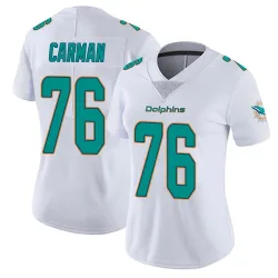 Women's Jackson Carman Miami Dolphins No.76 limited Vapor Untouchable Jersey - White