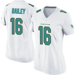 Women's Jake Bailey Miami Dolphins No.16 Game Jersey - White