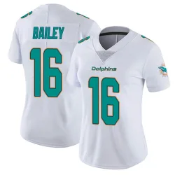 Women's Jake Bailey Miami Dolphins No.16 limited Vapor Untouchable Jersey - White