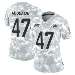 Women's Jake McQuaide Miami Dolphins No.47 Limited 2024 Salute to Service Jersey - Arctic Camo