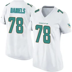 Women's James Daniels Miami Dolphins No.78 Game Jersey - White