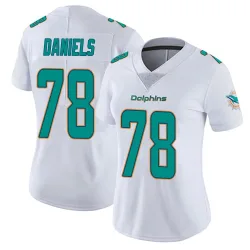 Women's James Daniels Miami Dolphins No.78 limited Vapor Untouchable Jersey - White