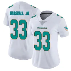 Women's Jason Marshall Jr. Miami Dolphins No.33 limited Vapor Untouchable Jersey - White