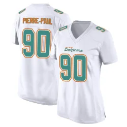 Women's Jason Pierre-Paul Miami Dolphins No.90 Game Fashion Jersey - White