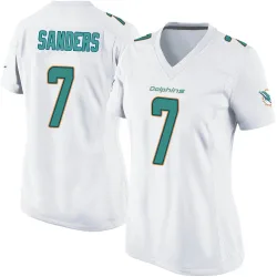 Women's Jason Sanders Miami Dolphins No.7 Game Jersey - White
