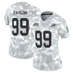 Women's Jason Taylor Miami Dolphins No.99 Limited 2024 Salute to Service Jersey - Arctic Camo