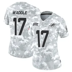 Women's Jaylen Waddle Miami Dolphins No.17 Limited 2024 Salute to Service Jersey - Arctic Camo