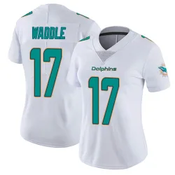 Women's Jaylen Waddle Miami Dolphins No.17 limited Vapor Untouchable Jersey - White