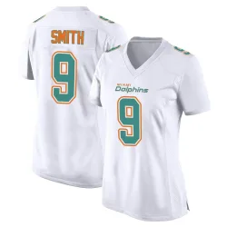 Women's Jonnu Smith Miami Dolphins No.9 Game Fashion Jersey - White