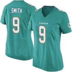 Women's Jonnu Smith Miami Dolphins No.9 Game Team Color Jersey - Aqua