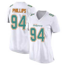 Women's Jordan Phillips Miami Dolphins No.94 Game Fashion Jersey - White