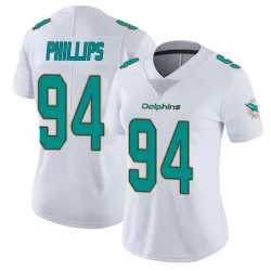Women's Jordan Phillips Miami Dolphins No.94 limited Vapor Untouchable Jersey - White