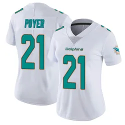 Women's Jordan Poyer Miami Dolphins No.21 limited Vapor Untouchable Jersey - White