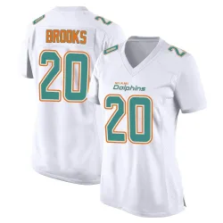 Women's Jordyn Brooks Miami Dolphins No.20 Game Fashion Jersey - White
