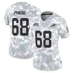 Women's Josh Priebe Miami Dolphins No.68 Limited 2024 Salute to Service Jersey - Arctic Camo
