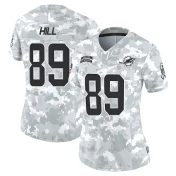 Women's Julian Hill Miami Dolphins No.89 Limited 2024 Salute to Service Jersey - Arctic Camo
