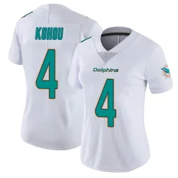 Women's Kader Kohou Miami Dolphins No.4 limited Vapor Untouchable Jersey - White