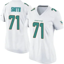 Women's Kion Smith Miami Dolphins No.71 Game Jersey - White