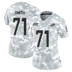 Women's Kion Smith Miami Dolphins No.71 Limited 2024 Salute to Service Jersey - Arctic Camo