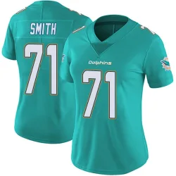 Women's Kion Smith Miami Dolphins No.71 Limited Team Color Vapor Untouchable Jersey - Aqua