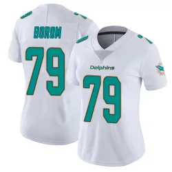 Women's Larry Borom Miami Dolphins No.79 limited Vapor Untouchable Jersey - White