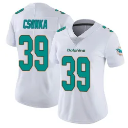 Women's Larry Csonka Miami Dolphins No.39 limited Vapor Untouchable Jersey - White