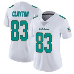 Women's Mark Clayton Miami Dolphins No.83 limited Vapor Untouchable Jersey - White