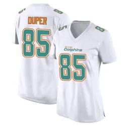 Women's Mark Duper Miami Dolphins No.85 Game Fashion Jersey - White